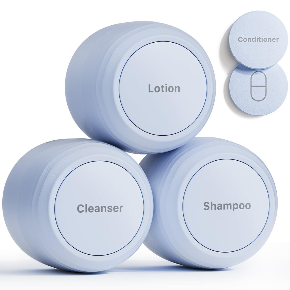 Trimcoo Contenants voyage 30 ml, trio compact idéal pour les déplacements.