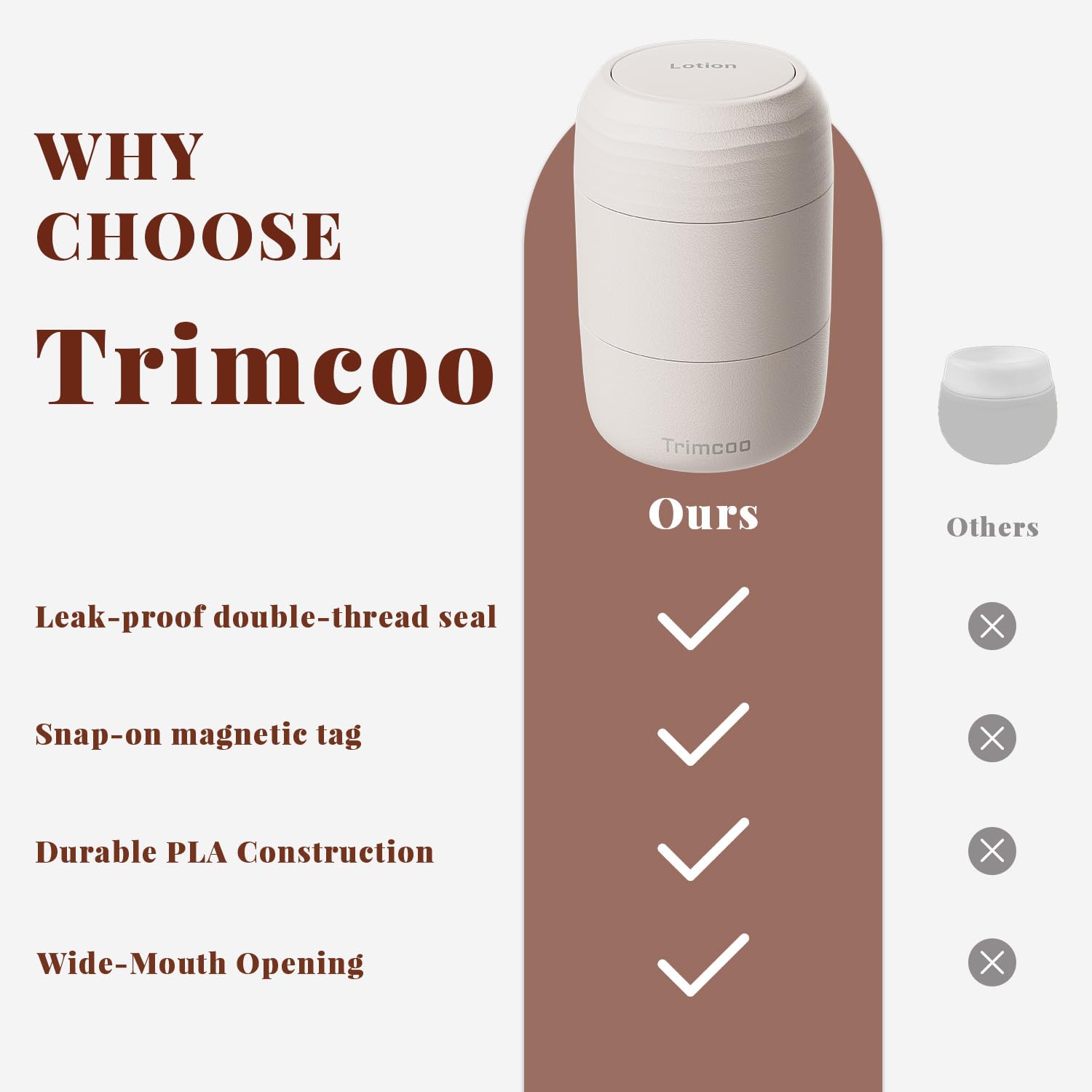 Kit d’étiquettes magnétiques Trimcoo (5) pour organiser vos produits.