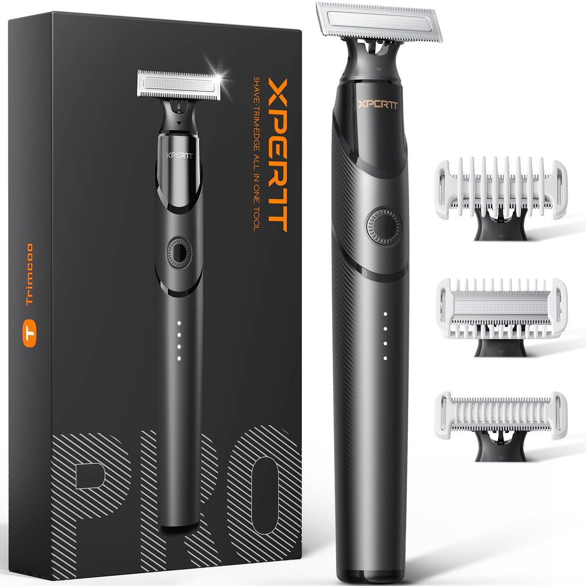Rasoir Trimcoo multifonctions pour barbe et corps, usage rapide et précis