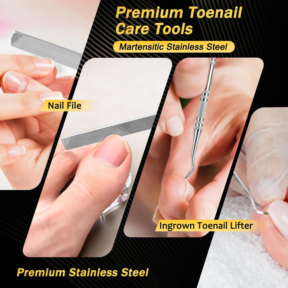 Trimlyx coffret 5-en-1 pour ongles et pieds, ensemble complet.