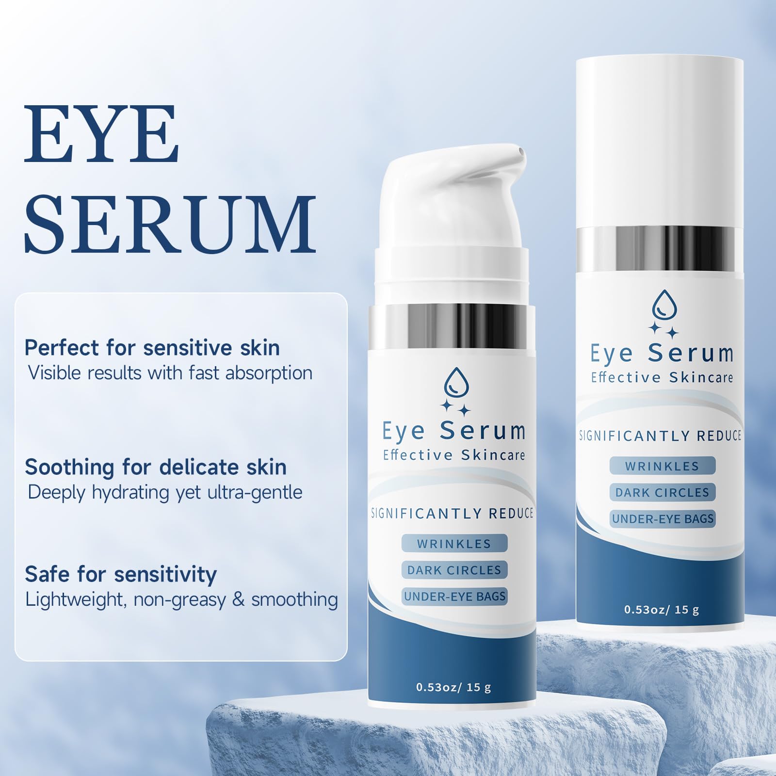 TRIMYFITER soin contour des yeux après nettoyage, hydratation durable.