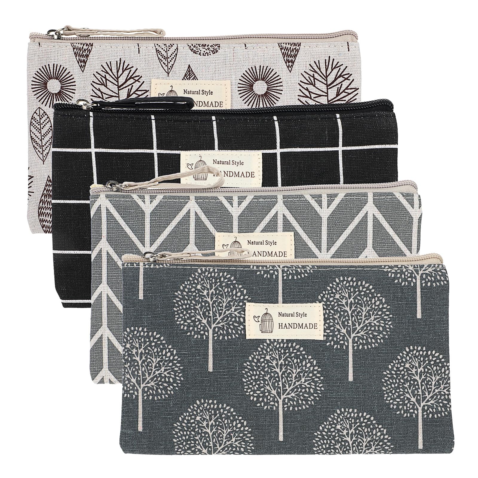 Trousse Trinkrittey en toile résistante, motif 1, idéale pour le maquillage en voyage.