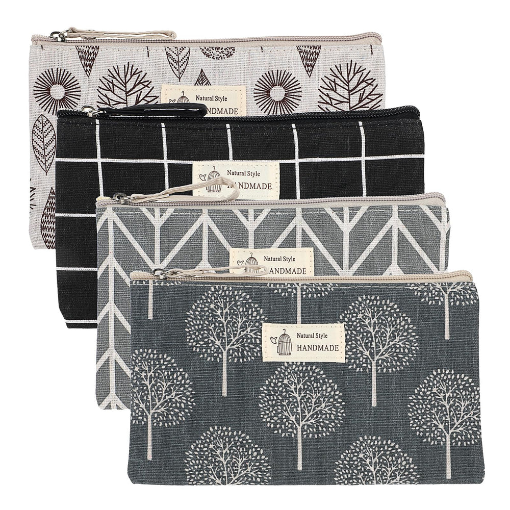 Trousse Trinkrittey en toile résistante, motif 1, idéale pour le maquillage en voyage.