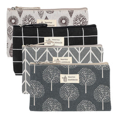Trousse Trinkrittey en toile résistante, motif 1, idéale pour le maquillage en voyage.