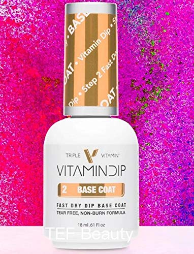 Triple Vitamin Dip – couche de base avec brosse, application rapide, base prête à la couleur.