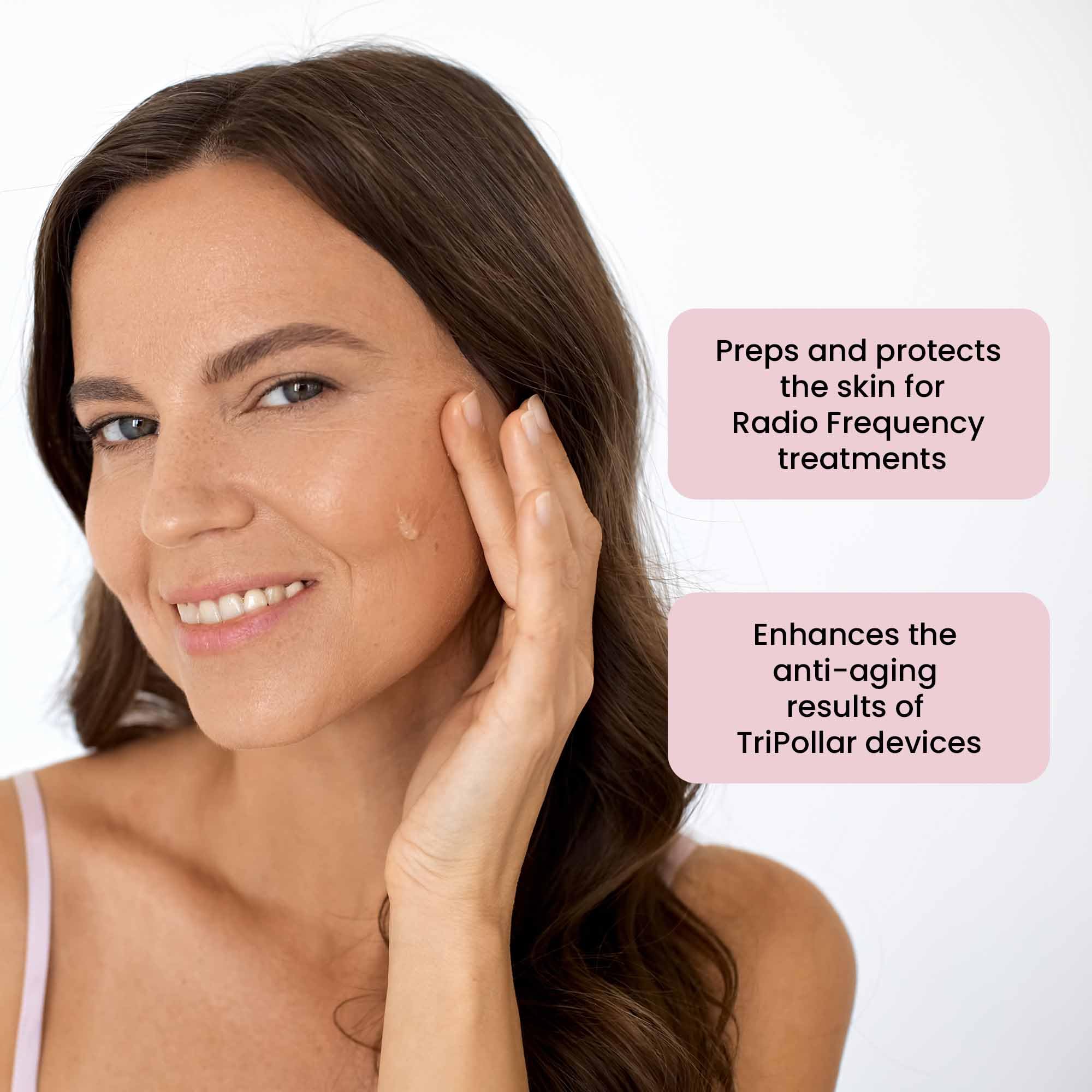 TriPollar Activator Gel : préparation et protection de la peau pendant le traitement RF.