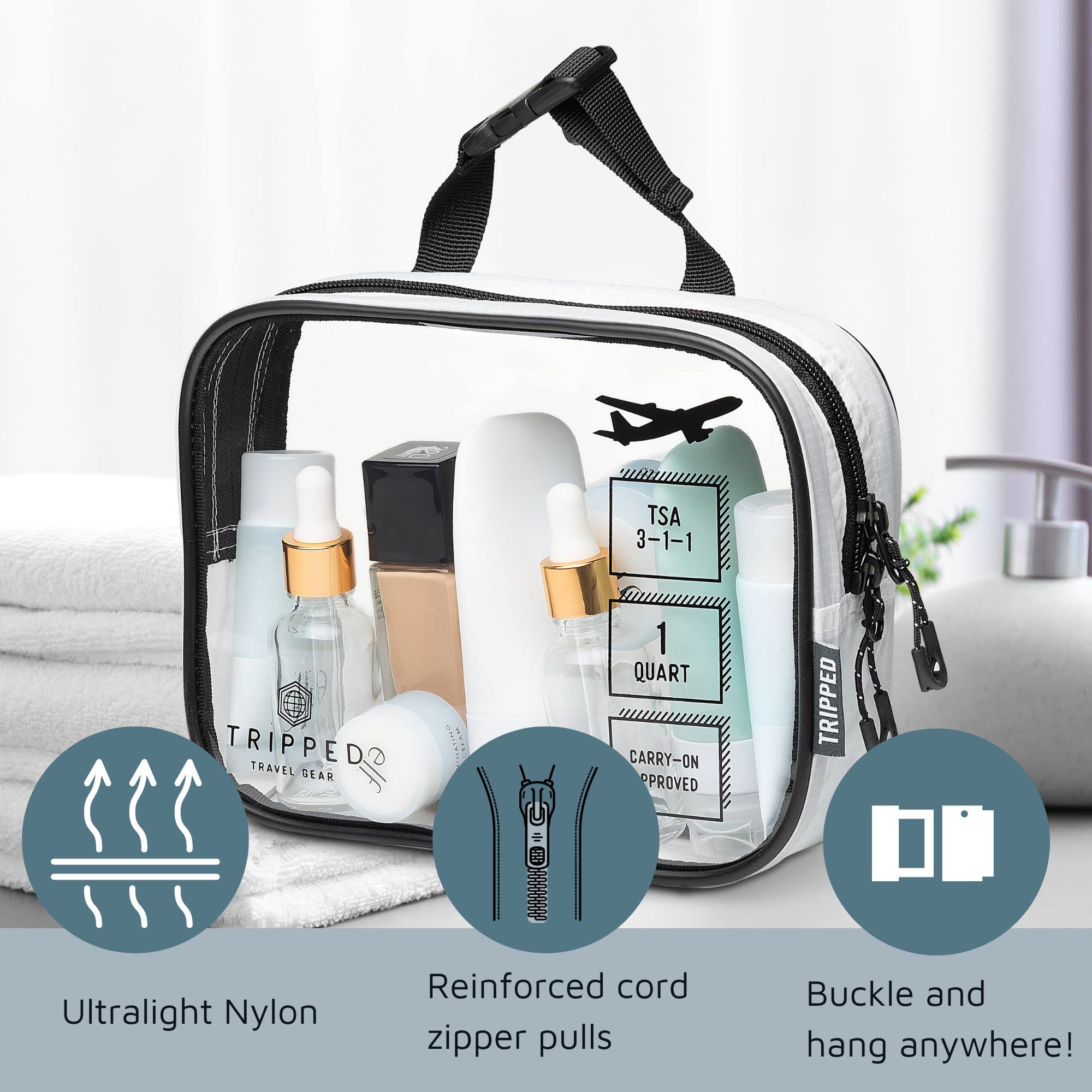 TRIPPED Ensemble trousse de toilette prête pour vos voyages.