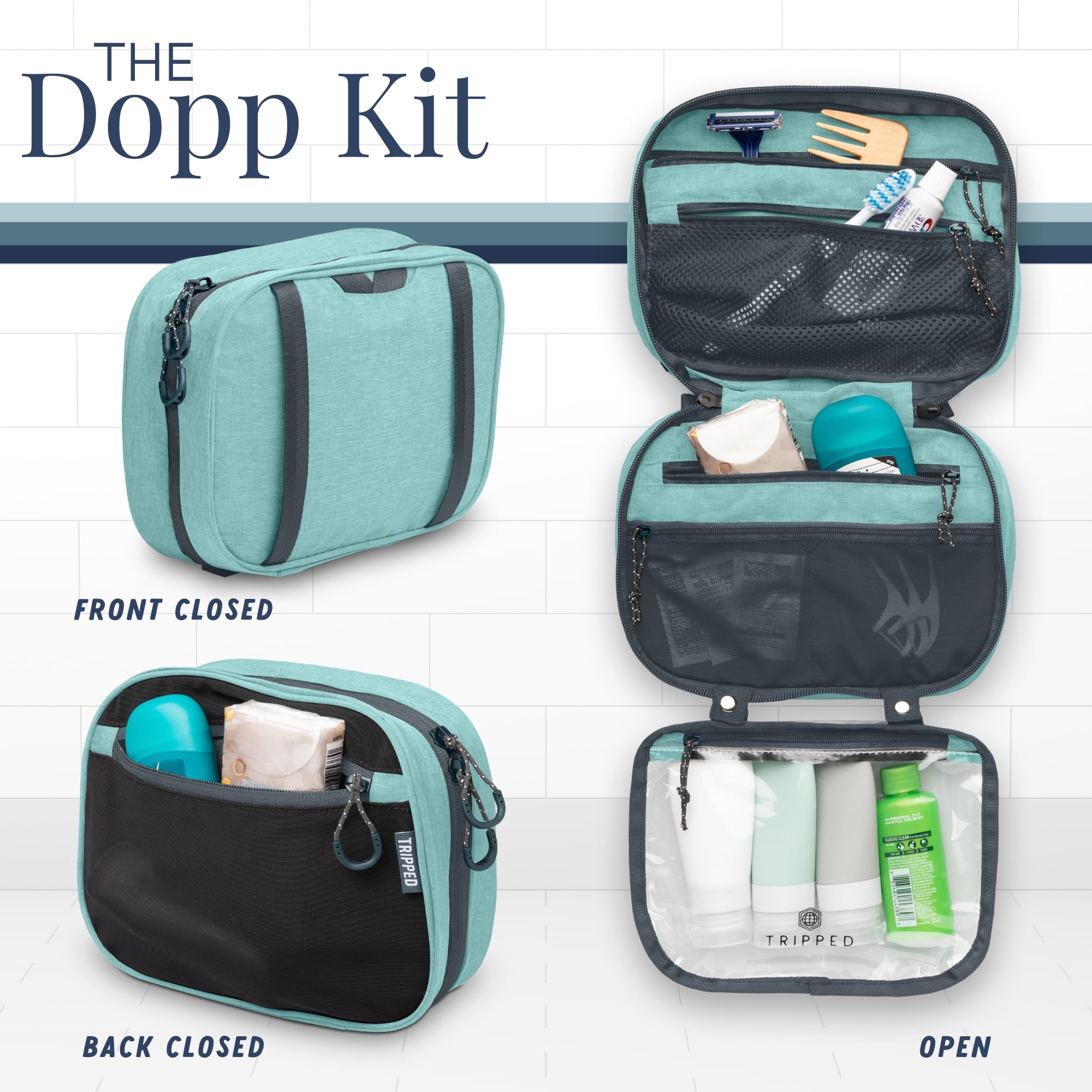 TRIPPED-poches-mesh-interieures: compartiments aerés pour tout organiser.