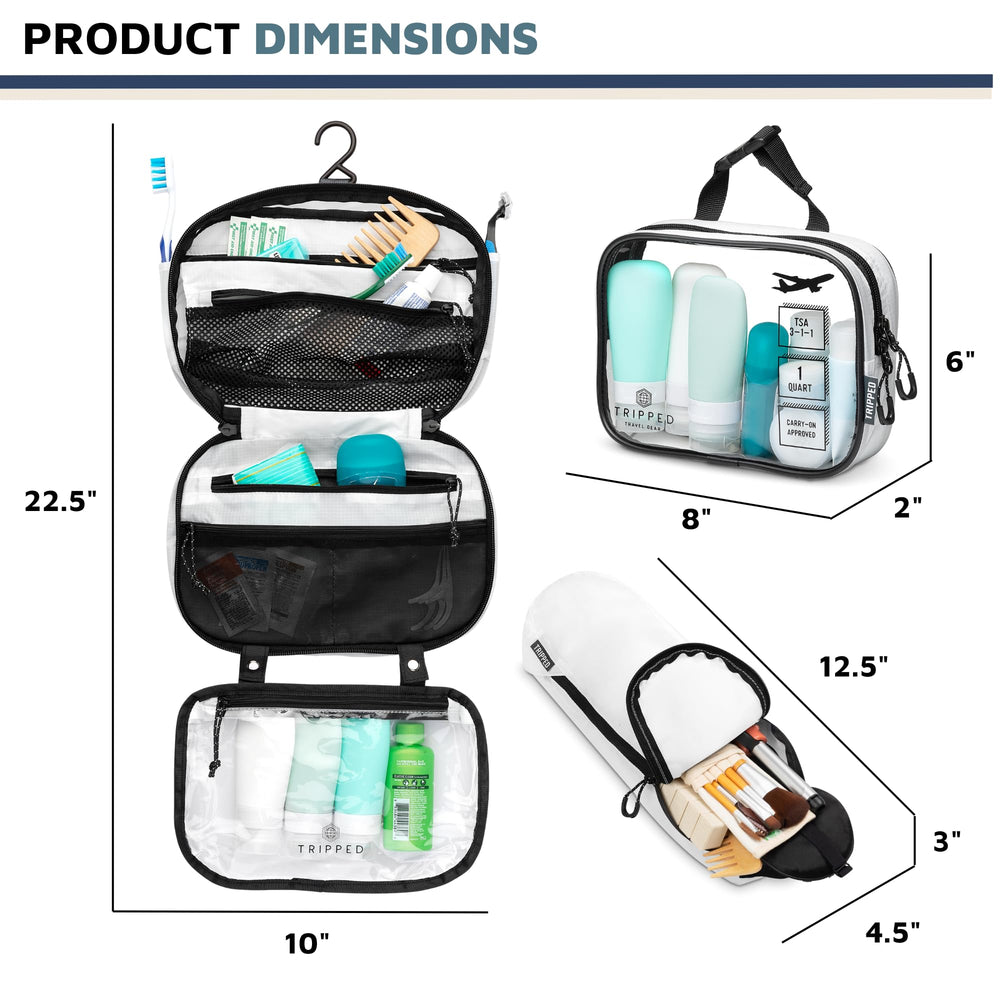 TRIPPED Pochette organisatrice ultralegère pour accessoires de voyage.
