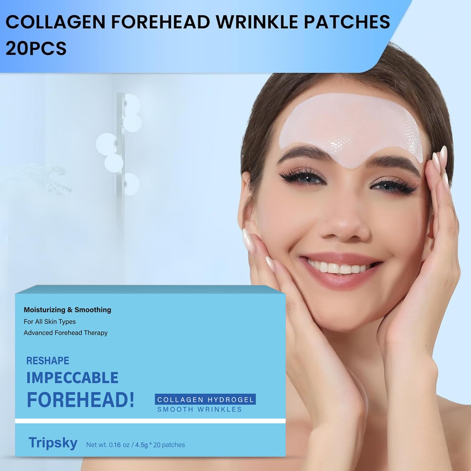 Tripsky daytime-ready patches create a smooth base before makeup