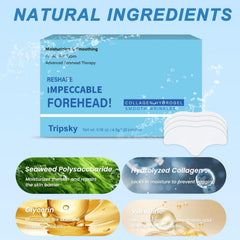 Tripsky forehead wrinkle patches 7pcs travel pack for on-the-go use