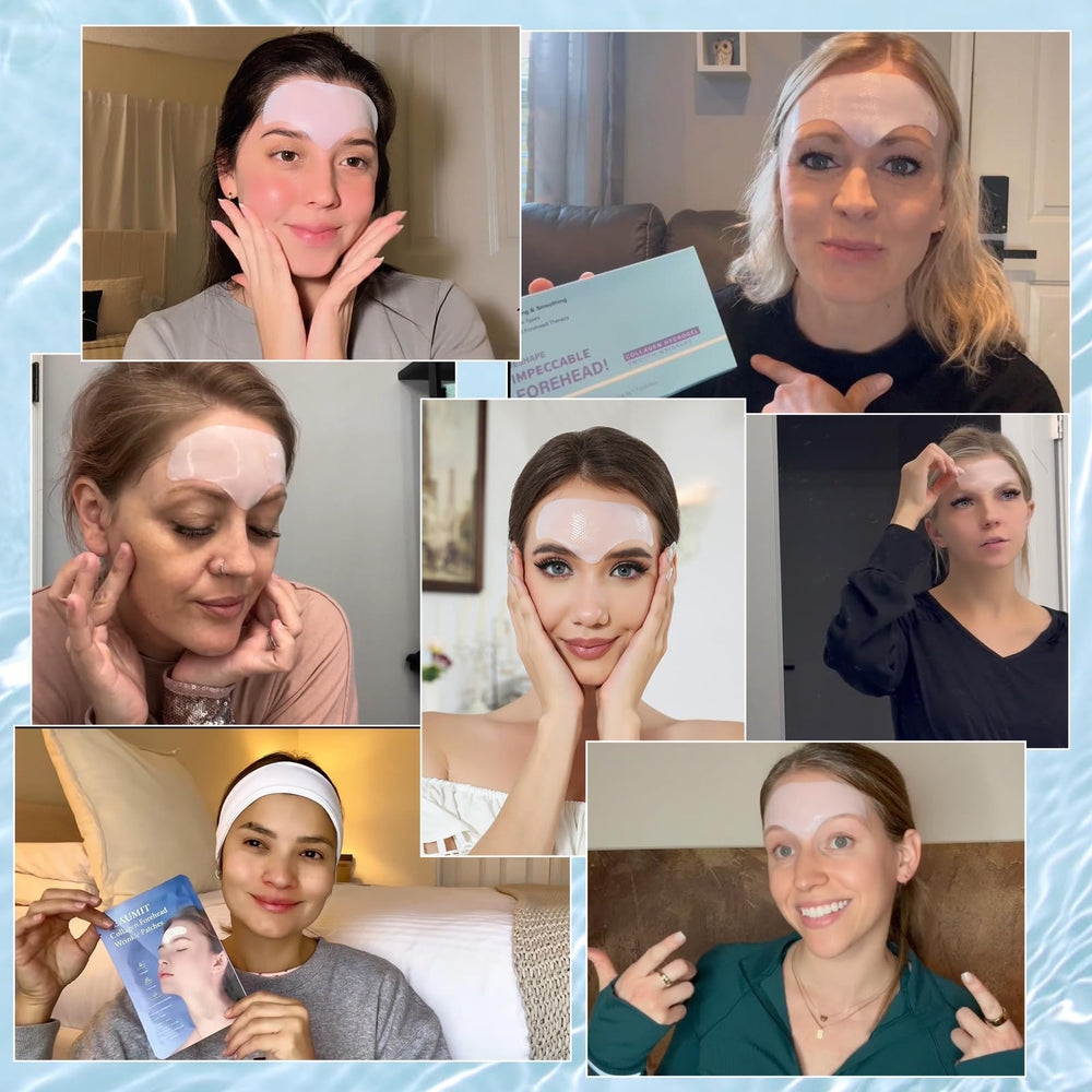 Tripsky hydrogel forehead patch texture provides comfortable wear and deep hydration