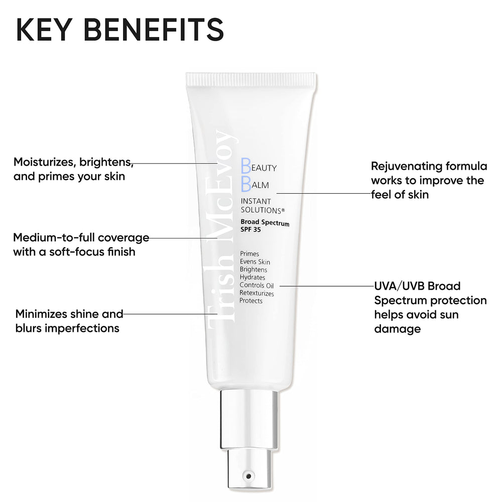 Trish McEvoy Beauty Balm Instant Solutions SPF 35 – nuance Olive-Tan adaptée au teint