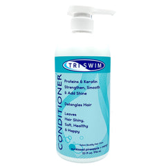 TRISWIM Après-Shampoing avec pompe, hydratation rapide après la nage.