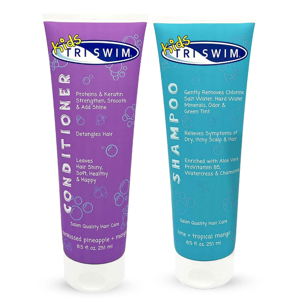 TRISWIM Shampoing-Enfants: élimine le chlore pour cheveux propres après la baignade.