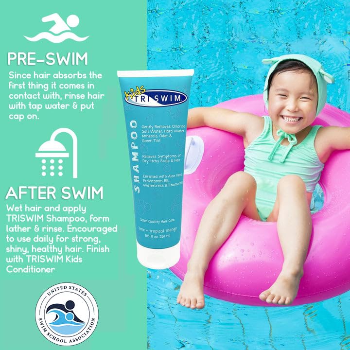 TRISWIM Shampoing-Parfum Fruits: parfum fruité agréable après la baignade.
