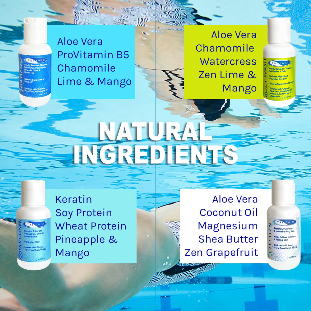 Gel douche TRISWIM Chlorine-Out, hydratation et parfum citronné