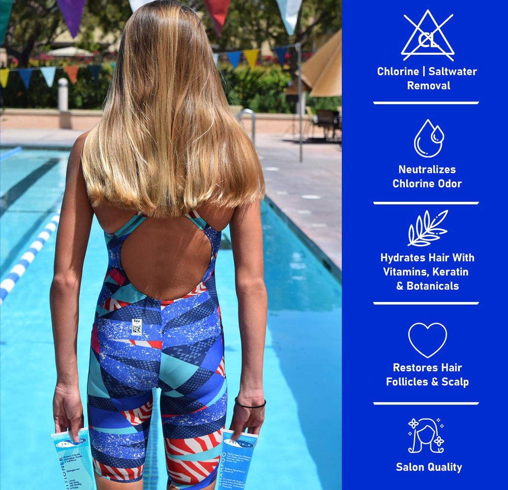 Ingrédients TRISWIM : aloès et Pro-Vitamine B5 pour hydrater les cheveux