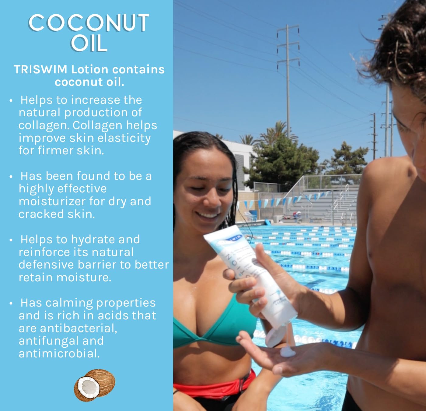 TRISWIM Lotion pré et post-natation : idéale pour tous types de peau