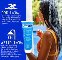Parfum lime-mango rafraîchissant après la baignade avec TRISWIM