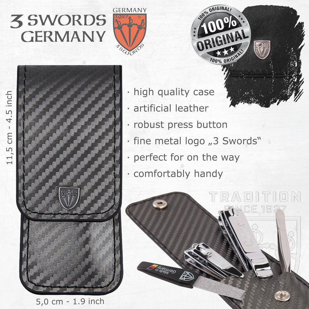 Utilisation à domicile et en voyage avec ce kit compact de 3 Swords Germany.