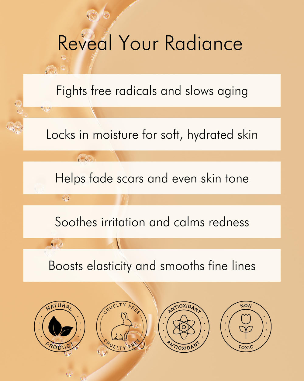 Tropical Holistic Vitamin E oil on hair for conditioning and shine