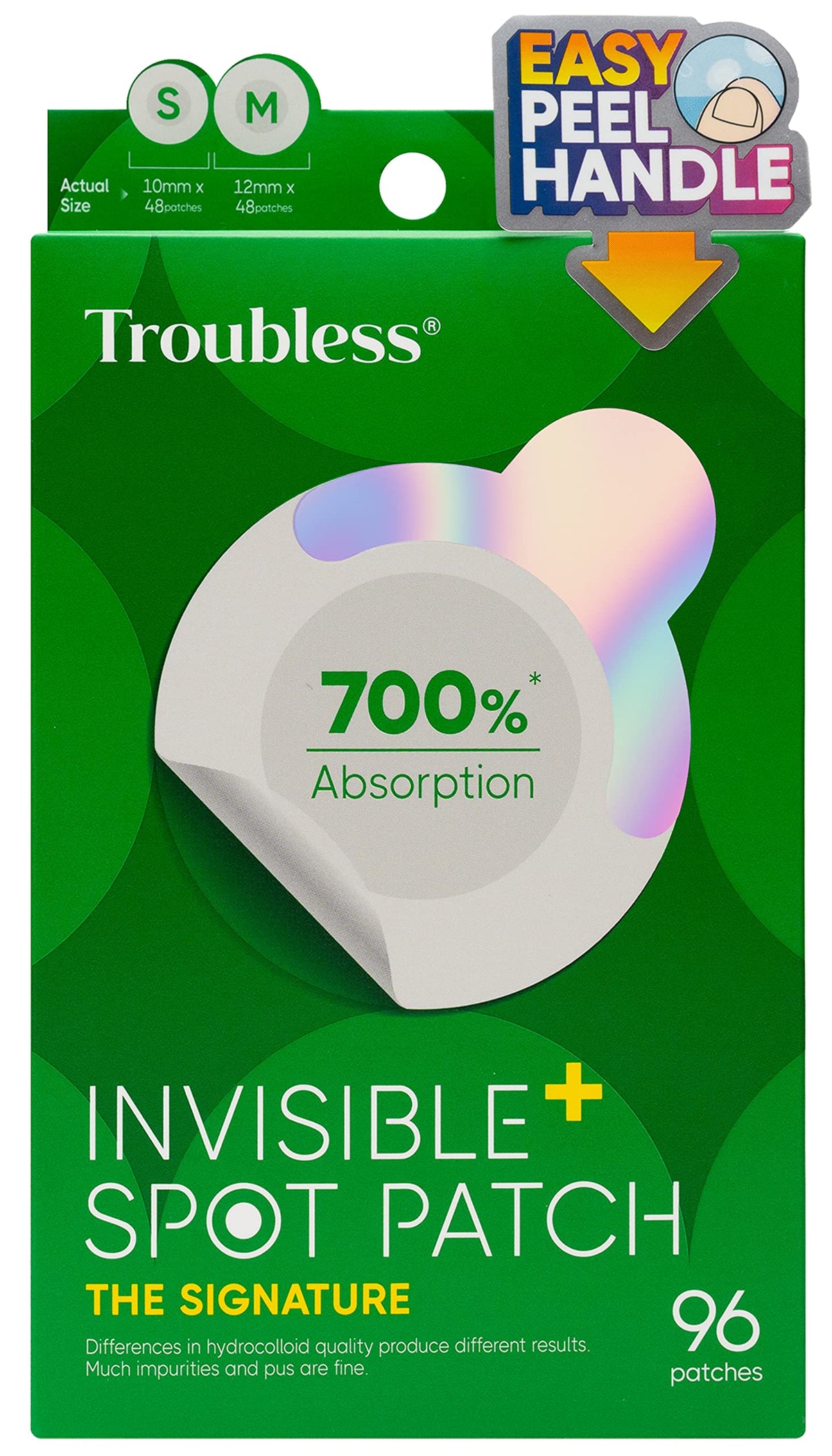 Pansement invisible Troubless pour bouton ultra-fin offrant discrétion et confort.