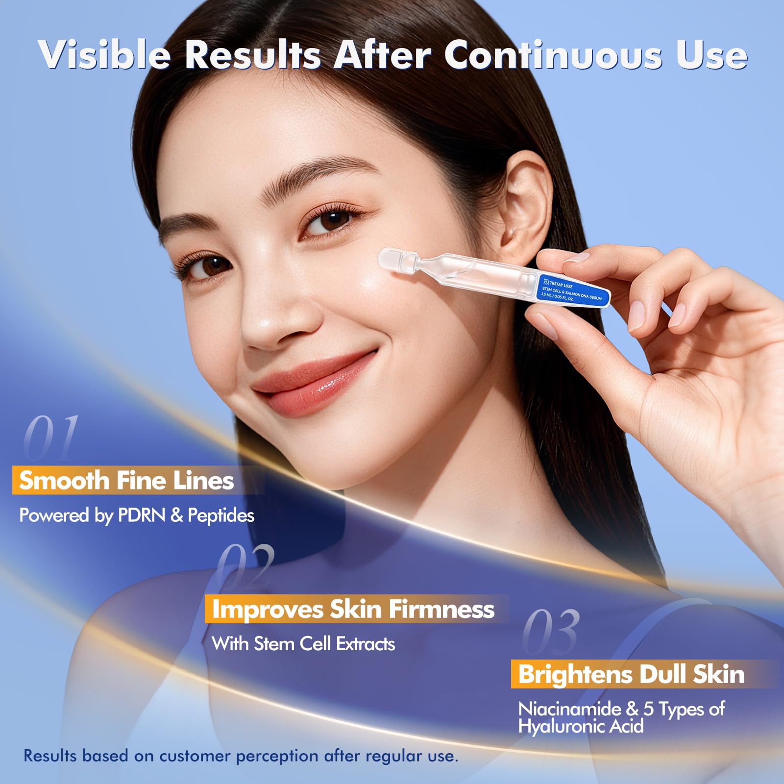 TRSTAY LUXE emballage 30 flacons : format hygiénique et fraîcheur.
