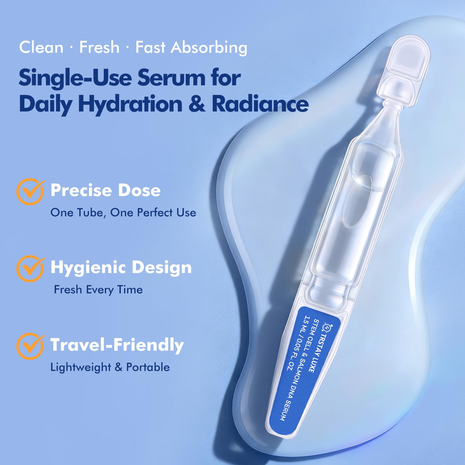 TRSTAY LUXE ingrédients peptides : action anti‑âge potentielle.