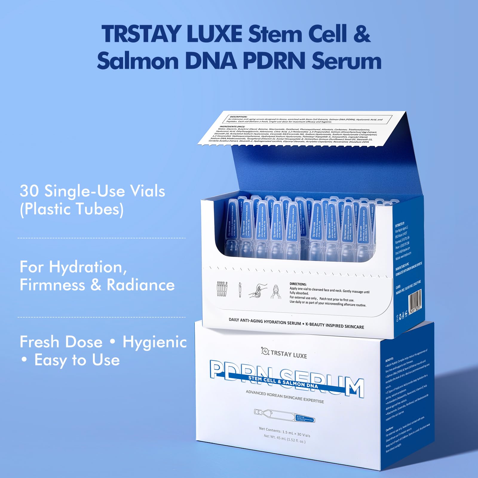 TRSTAY LUXE soin post‑procédure : apaisement et protection.
