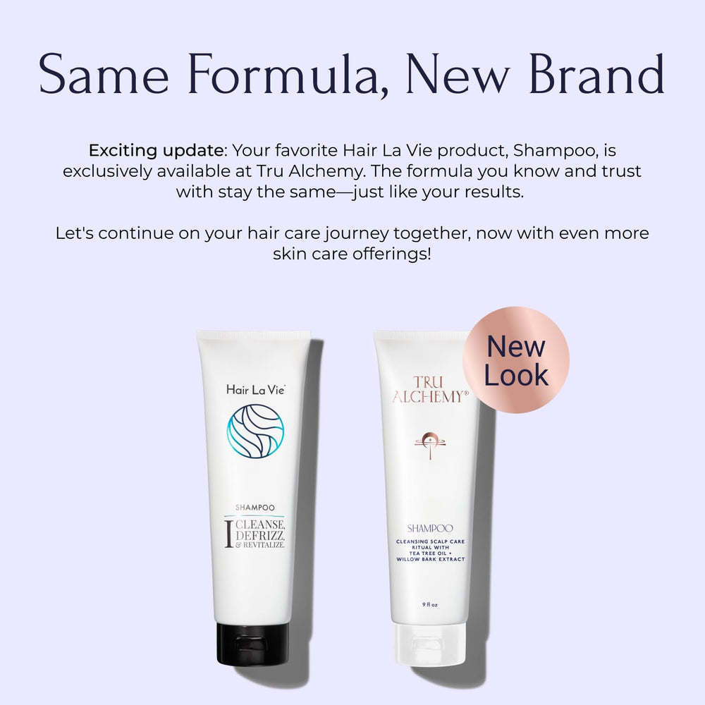 Cheveux propres après lavage grâce au Tru Alchemy Shampooing purifiant.