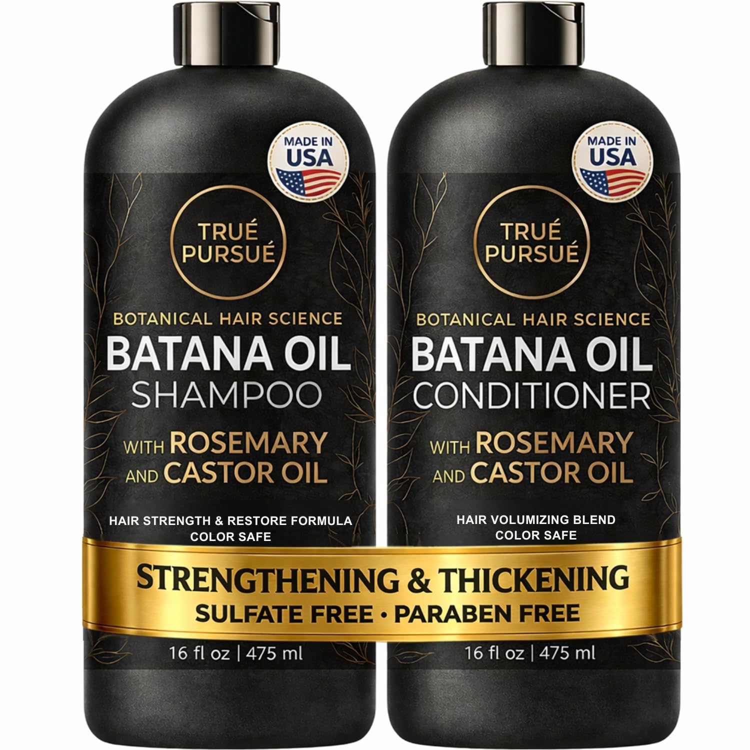 trué-pursué shampoing batana en flacon, texture nourrissante et démêlage facile