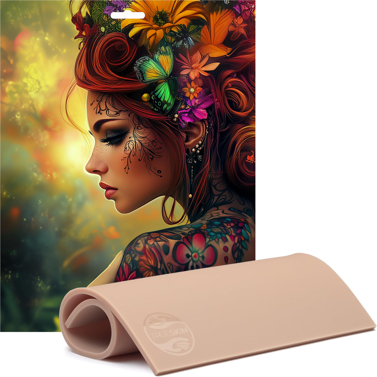 TrueSkin Platinum peau d entraînement silicone 8,5x11 double-face pour apprentissage précis