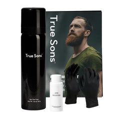 True Sons Mousse coloration cheveux homme – teinte naturelle rapide et facile