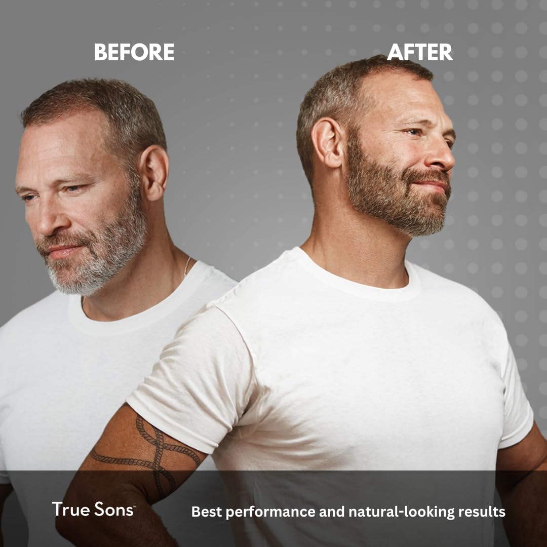 True Sons Teintes Brun Noir - convient aux cheveux foncés et naturels.