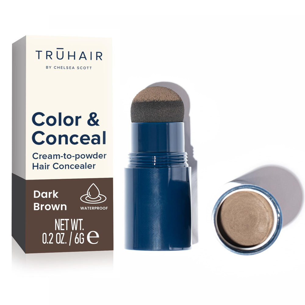 Truhair Couleur et Camouflage capuchon et éponge pour une application sans bavures.
