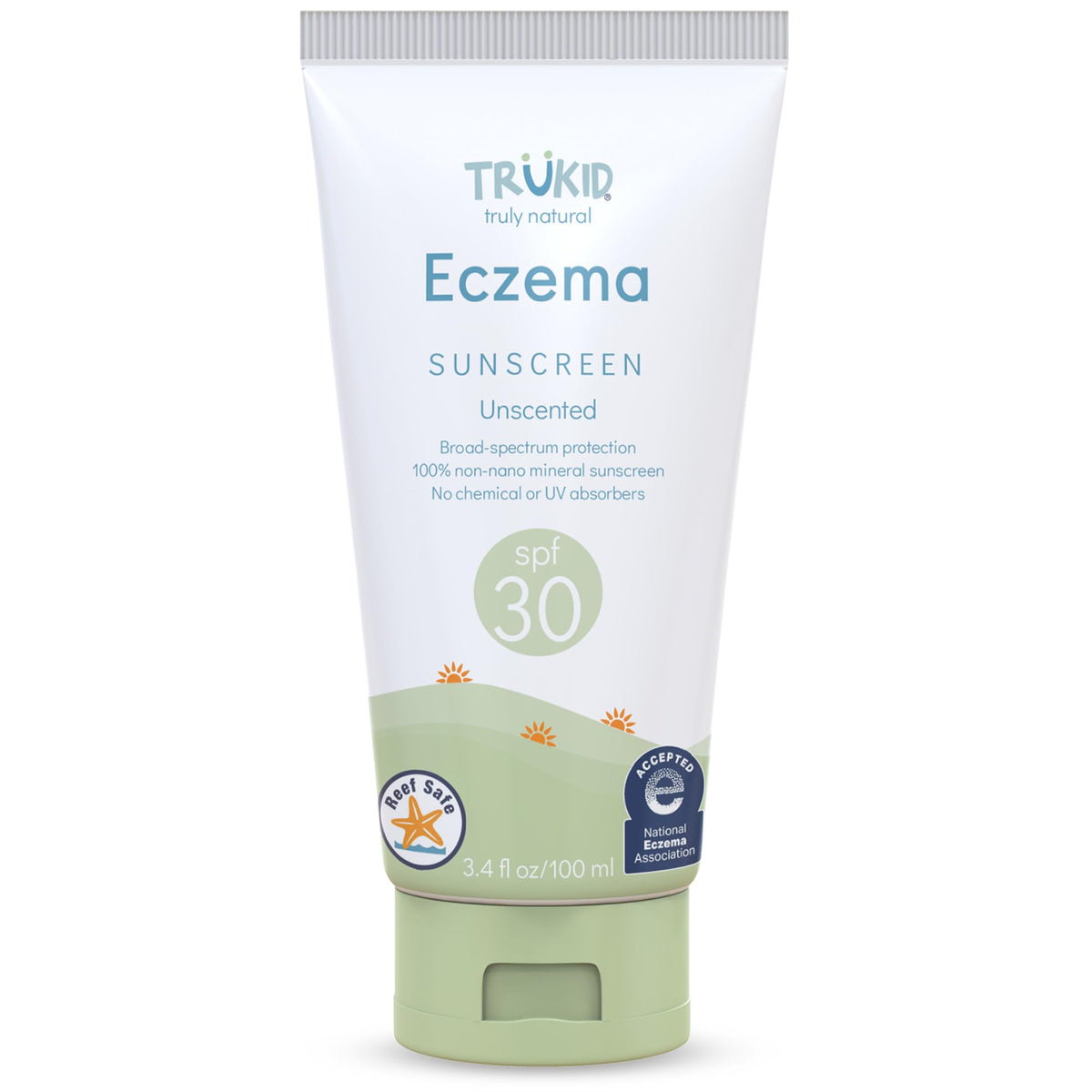 TruKid Écran Minéral SPF30 en flacon, protection douce pour peau sensible
