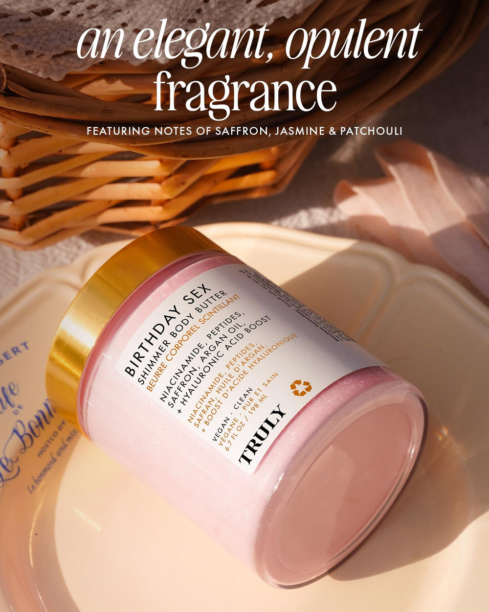 Truly Birthday Sex crème corps hydratation profonde, peau douce et nourrie.