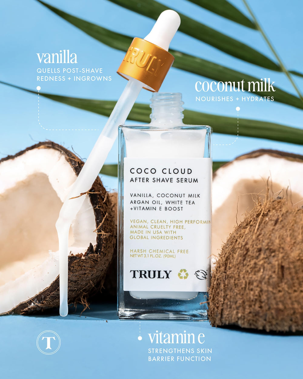 Hydratation ciblée grâce à l’huile d’argan dans le Coco Cloud Truly.