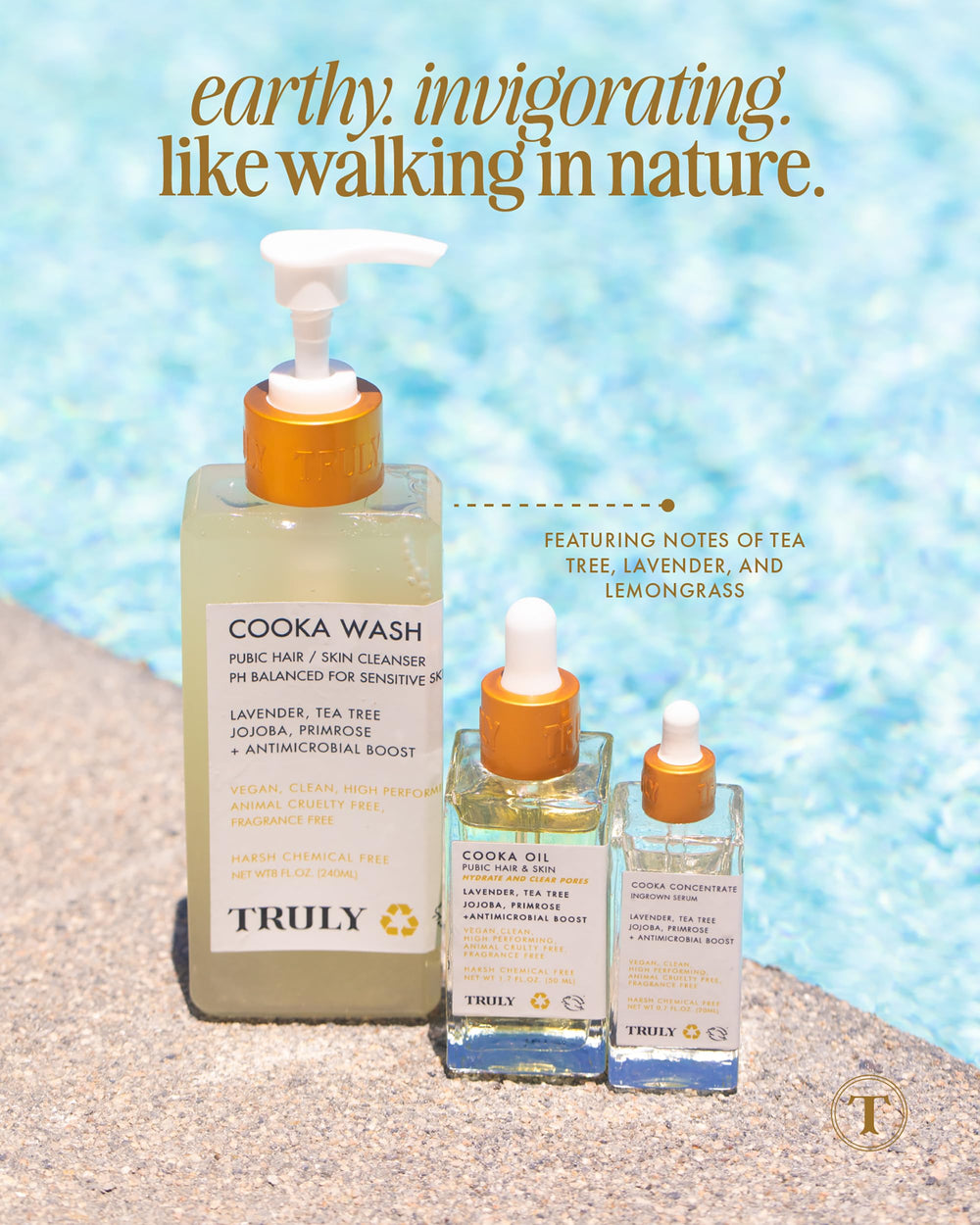 Truly Cooka Concentrate - application sur la ligne du bikini.
