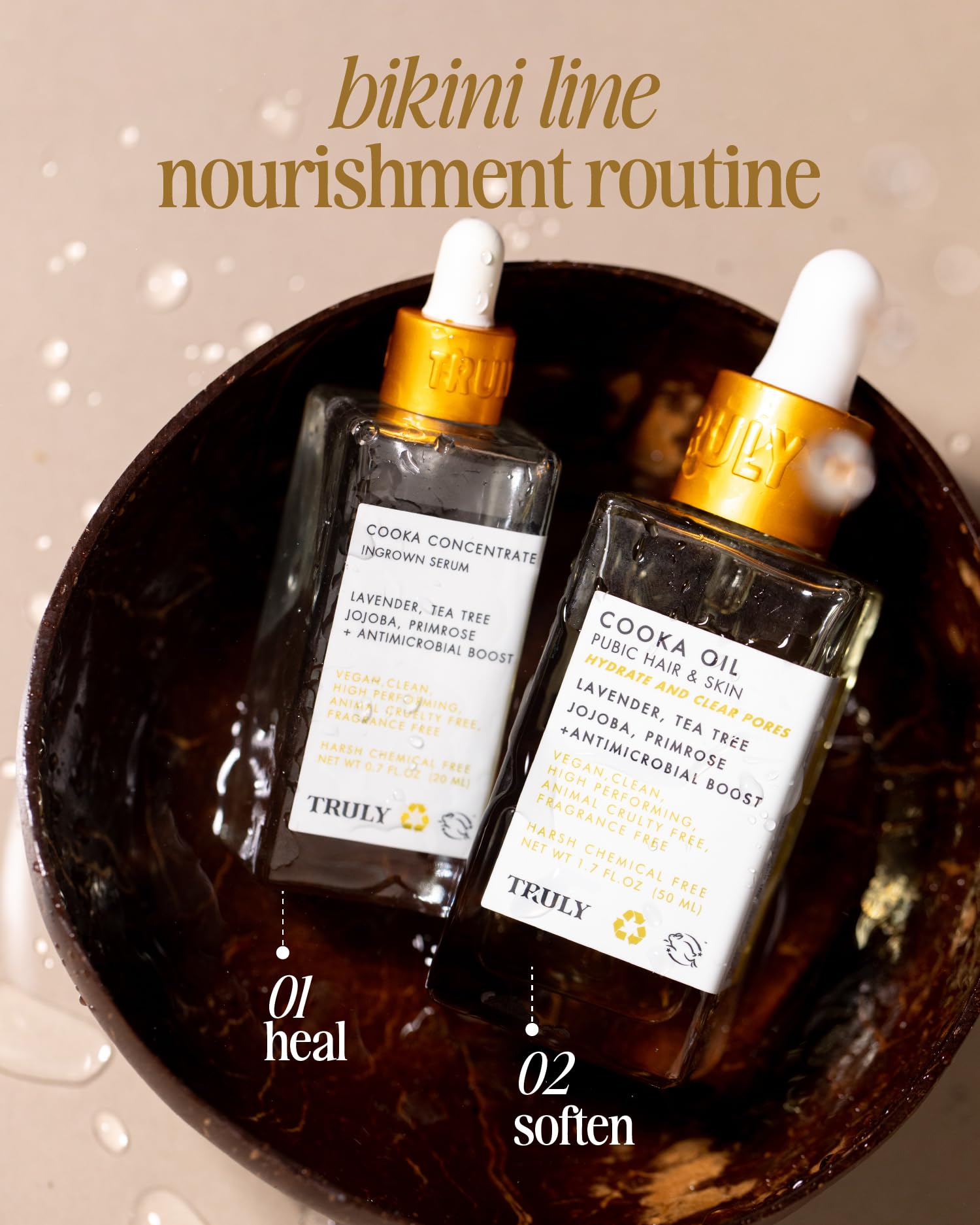 Truly Cooka Concentrate - lavande et arbre à thé pour soin naturel.