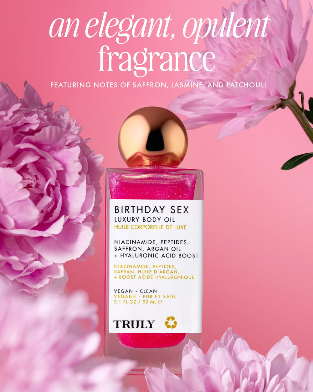 Truly huile corporelle: application rapide pour peau lumineuse.