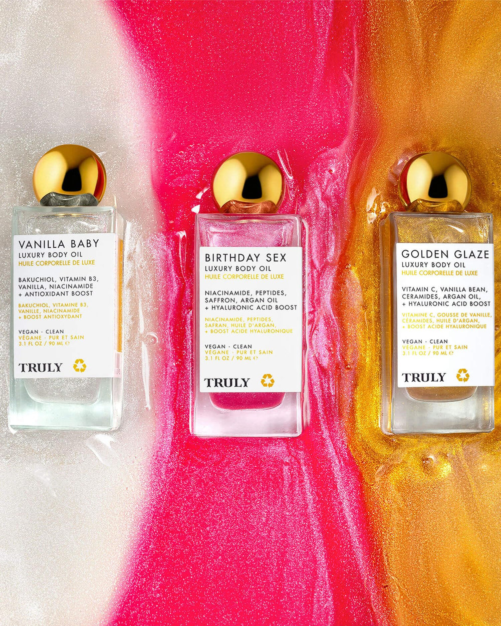 Fini soyeux et peau visiblement nourrie avec Truly.