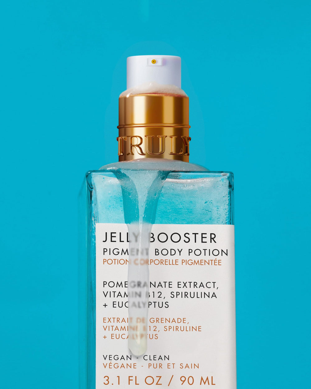 Truly Jelly Booster Pigment – absorption rapide lors de l’application sur la peau.