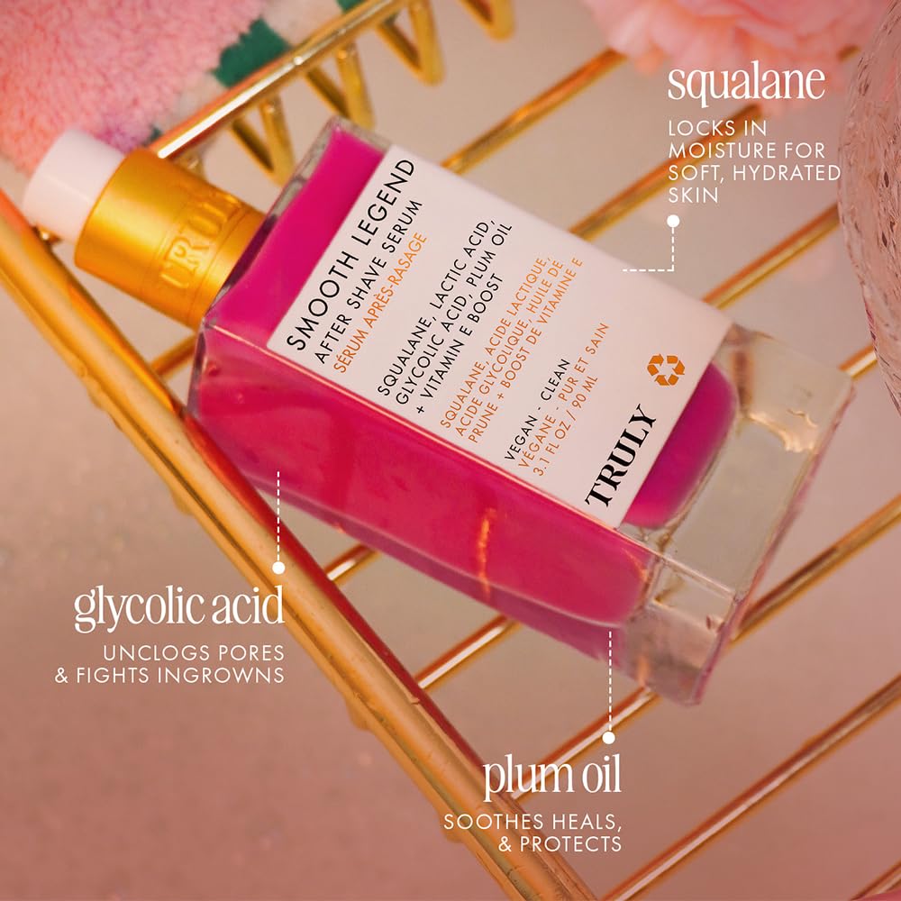 Truly Smooth Legend: peptides et acide hyaluronique pour une peau plus souple.