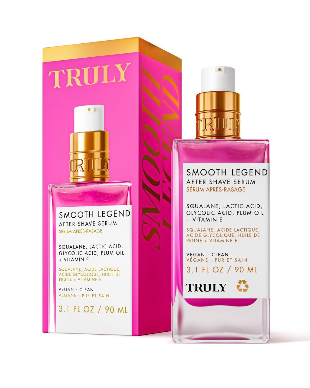 Sérum après rasage Truly Smooth Legend, réduit les irritations et hydrate durablement.