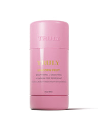 Truly Unicorn Fruit Déodorant, bouteille ouverte, parfum léger et frais.