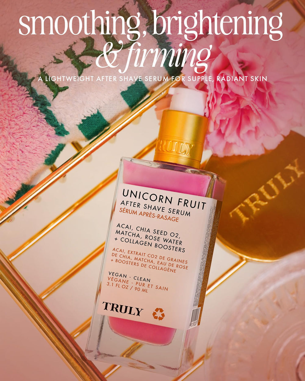Texture légère du sérum Unicorn Fruit de Truly Beauty prête à pénétrer rapidement.