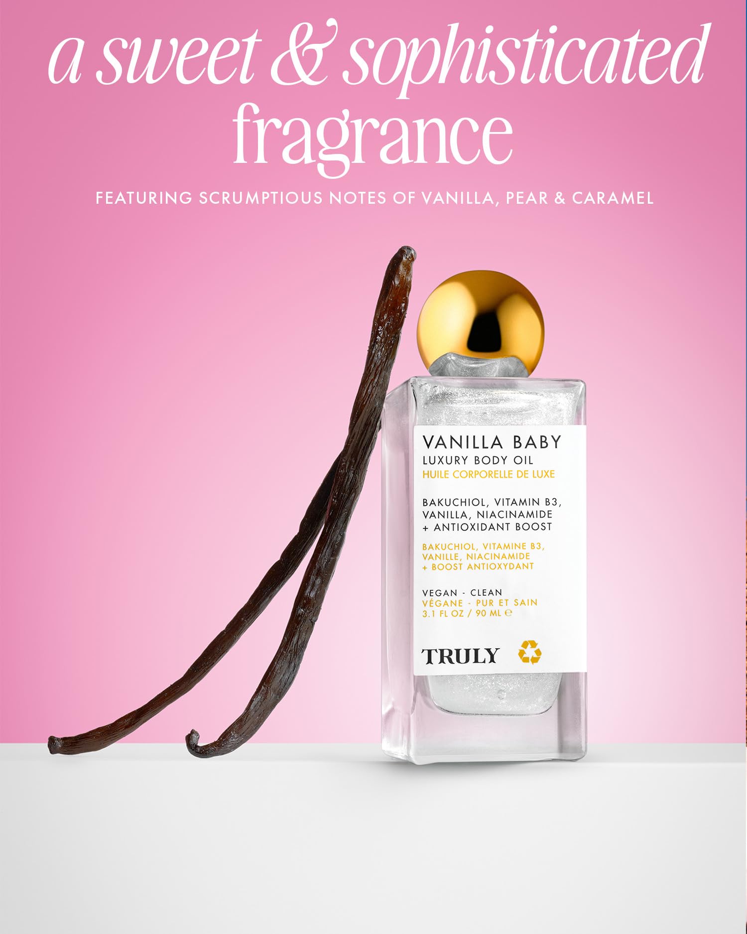 Parfum vanille poire caramel de l huile Truly Vanilla Baby.