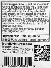 TruReliv HemiSqualane – texture légère, huile sèche laissant la peau lisse.